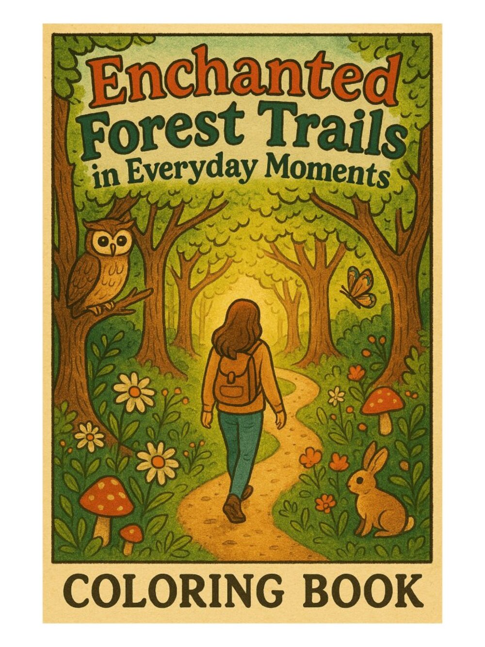 Enchanted Forest Trails in Everyday Moments Coloring Sheets For Adults and Teens
